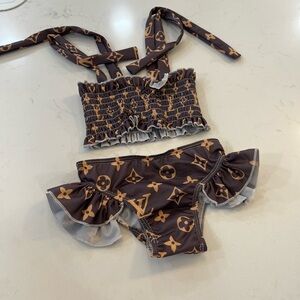 Kids Designer Patterned Swimwear Set